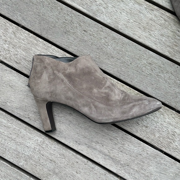 Cole Haan grey suede bootie. - Picture 2 of 4